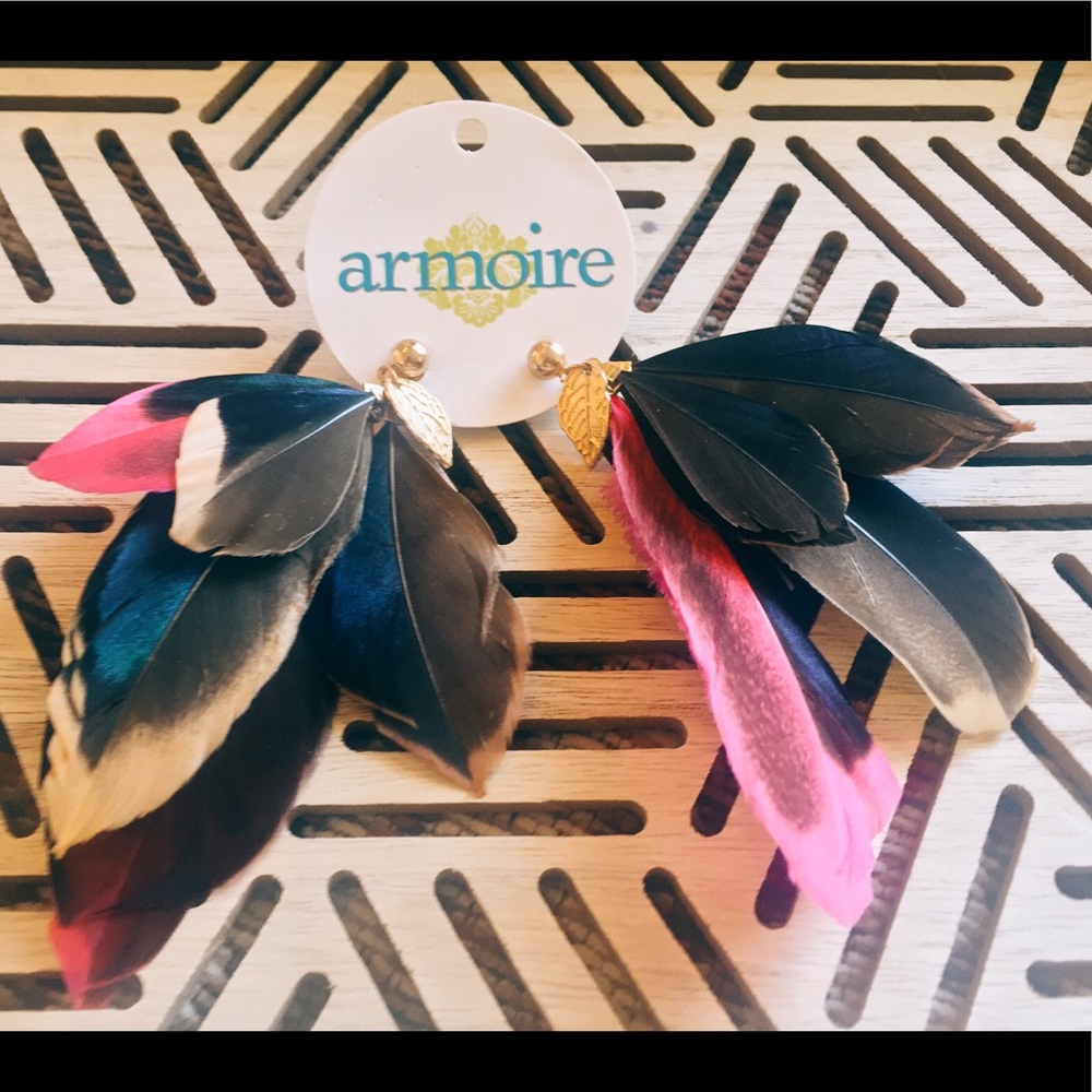 Feather earrings